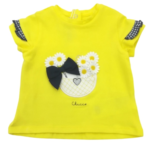 Camiseta niña adorno margaritas marca Chicco